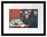 Edvard Munch - Am Totenbett Passepartout Rechteckig 30
