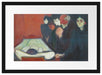 Edvard Munch - Am Totenbett Passepartout Rechteckig 40