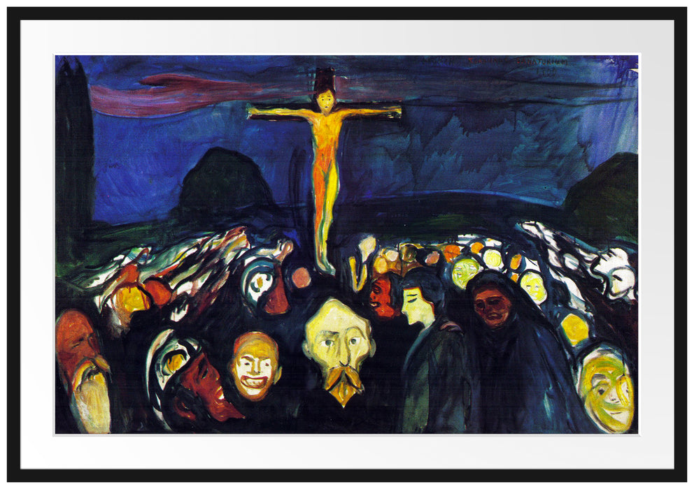Edvard Munch - Golgotha  Passepartout Rechteckig 100