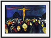 Edvard Munch - Golgotha  Passepartout Rechteckig 80