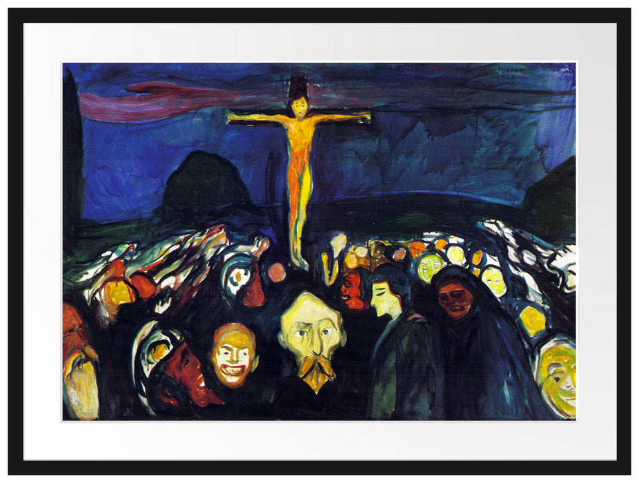 Edvard Munch - Golgotha  Passepartout Rechteckig 80