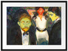 Edvard Munch - Eifersucht Passepartout Rechteckig 80
