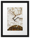Egon Schiele - Kleiner Baum im Spätherbst  Passepartout Rechteckig 30