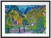 Ernst Ludwig Kirchner - Sertig-Tal im Herbst   Passepartout Rechteckig 80
