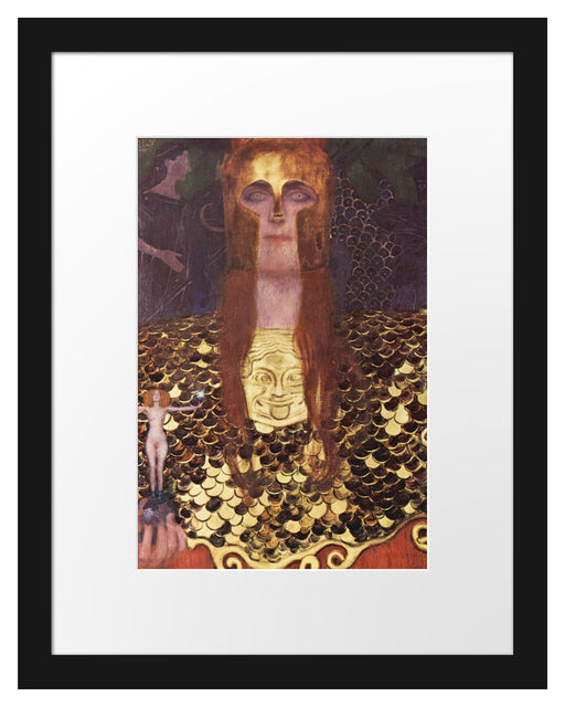Gustav Klimt - Minerva oder Pallas Athena Passepartout Rechteckig 30
