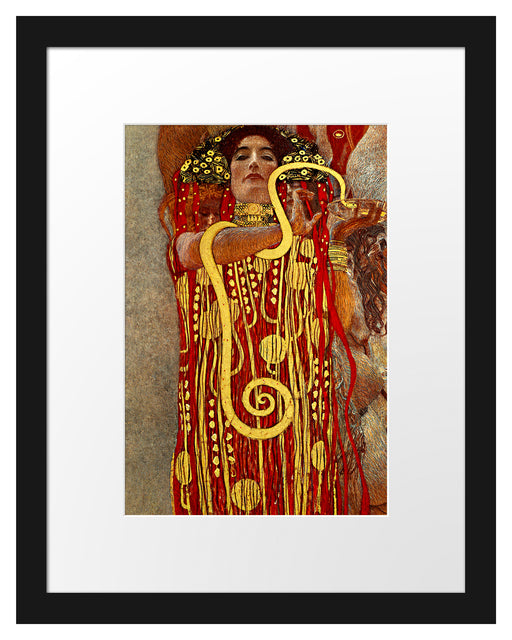 Gustav Klimt - Hygieia Passepartout Rechteckig 30