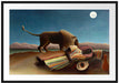 Henri Rousseau - Schlafende Zigeunerin  Passepartout Rechteckig 100