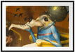 Hieronymus Bosch - Ausschnitt aus Garten der Lüste I Passepartout Rechteckig 100