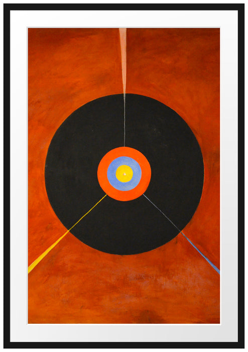Hilma af Klint - Der Schwan I Passepartout Rechteckig 100