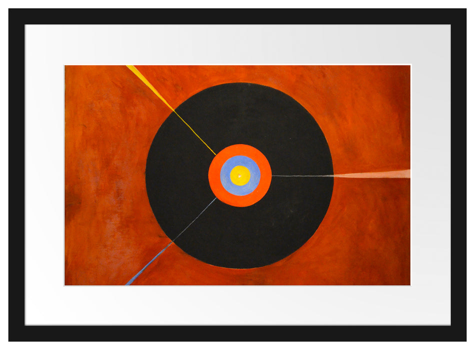 Hilma af Klint - Der Schwan I Passepartout Rechteckig 40