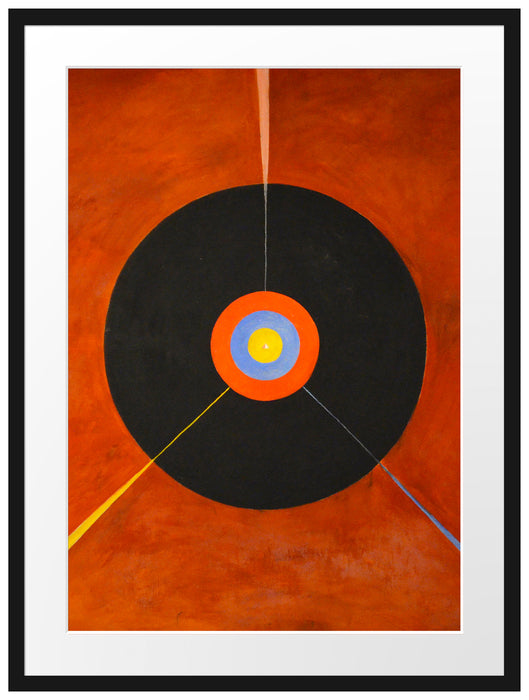Hilma af Klint - Der Schwan I Passepartout Rechteckig 80
