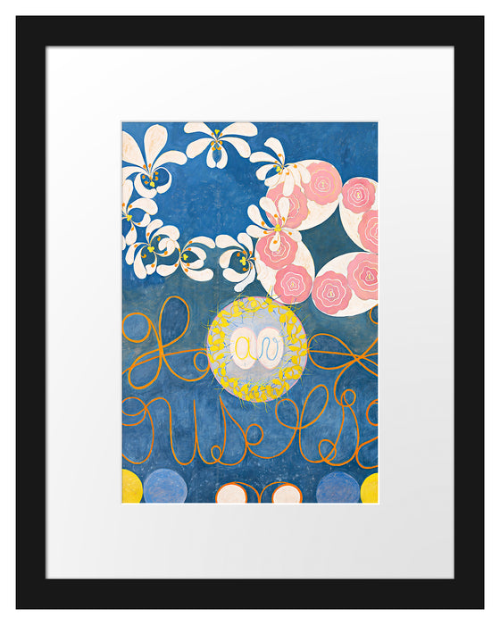 Pixxprint Hilma af Klint - The Ten Largest, im Galerie-Passepartout Bilderrahmen