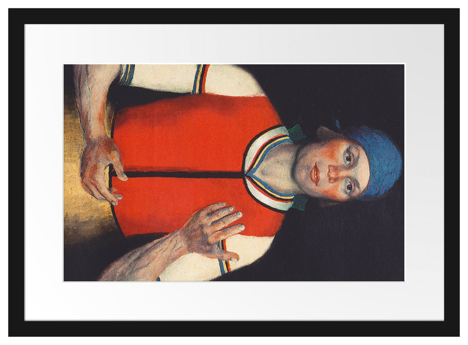 Kasimir Malewitsch - Arbeiterin Abstrakte Malerei Abst Passepartout Rechteckig 40