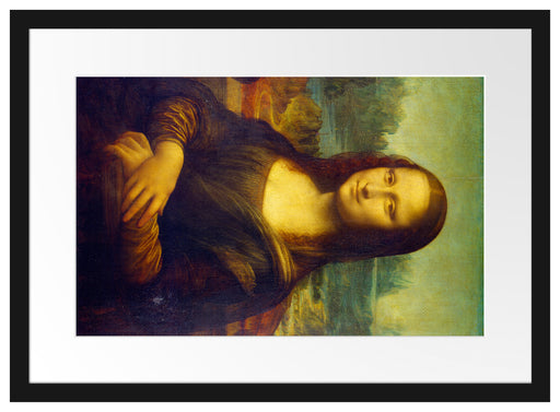 Leonardo da Vinci - Mona Lisa  Passepartout Rechteckig 40