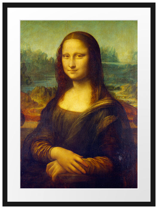 Leonardo da Vinci - Mona Lisa  Passepartout Rechteckig 80