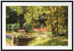 Max Liebermann - Die Blumenterassen im Wannseegarten na Passepartout Rechteckig 100