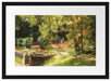 Max Liebermann - Die Blumenterassen im Wannseegarten na Passepartout Rechteckig 40