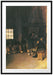 Max Liebermann - In der Lotsenstube Passepartout Rechteckig 100