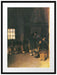 Max Liebermann - In der Lotsenstube Passepartout Rechteckig 80