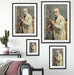 Max Liebermann - Selbstportrait mit Pinsel  Passepartout Wohnzimmer Rechteckig