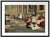 Max Liebermann - Freistunde im Amsterdamer Waisenhaus  Passepartout Rechteckig 80