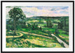 Paul Cézanne - Der Baum an der Kurve  Passepartout Rechteckig 100