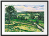 Paul Cézanne - Der Baum an der Kurve  Passepartout Rechteckig 80