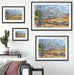 Paul Cézanne - Das Gebirge Sainte-Victoire  Passepartout Wohnzimmer Rechteckig