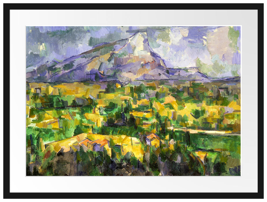 Paul Cézanne - Mont Sainte-Victoire  Passepartout Rechteckig 80