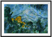 Paul Cézanne - Mont Sainte-Victoire im Dunkeln  Passepartout Rechteckig 100