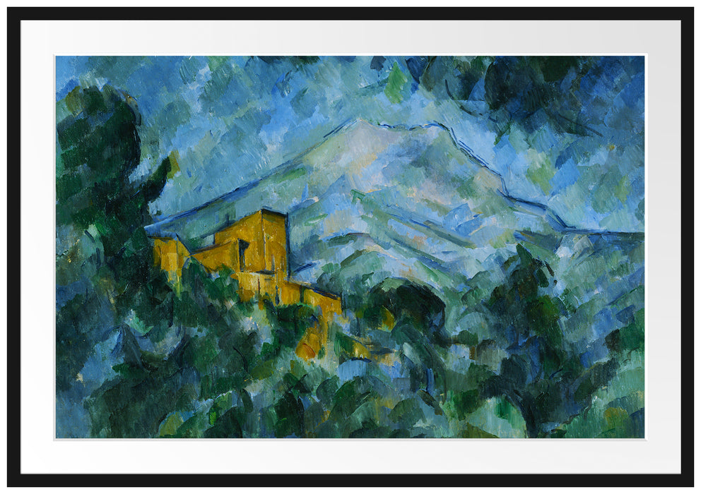 Paul Cézanne - Mont Sainte-Victoire im Dunkeln  Passepartout Rechteckig 100