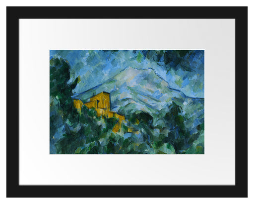 Paul Cézanne - Mont Sainte-Victoire im Dunkeln  Passepartout Rechteckig 30