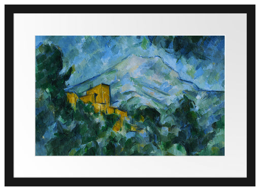 Paul Cézanne - Mont Sainte-Victoire im Dunkeln  Passepartout Rechteckig 40