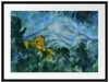 Paul Cézanne - Mont Sainte-Victoire im Dunkeln  Passepartout Rechteckig 80
