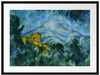 Paul Cézanne - Mont Sainte-Victoire im Dunkeln  Passepartout Rechteckig 80