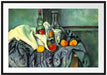 Paul Cézanne - Stillleben Pfefferminzflasche Passepartout Rechteckig 100