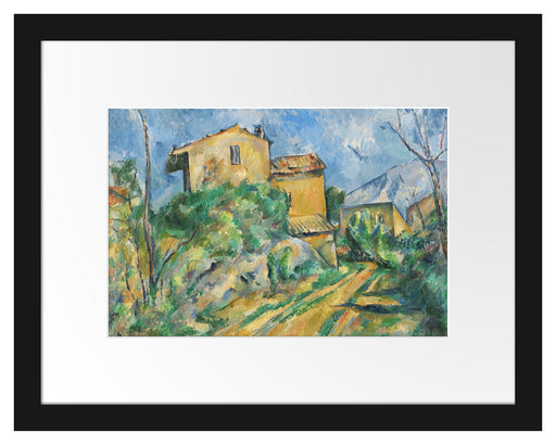 Paul Cézanne - Das Haus Maria am Weg zum Château Noir Passepartout Rechteckig 30