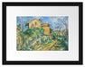 Paul Cézanne - Das Haus Maria am Weg zum Château Noir Passepartout Rechteckig 30