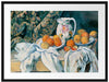 Paul Cézanne - Stillleben mit Vorhang Passepartout Rechteckig 80