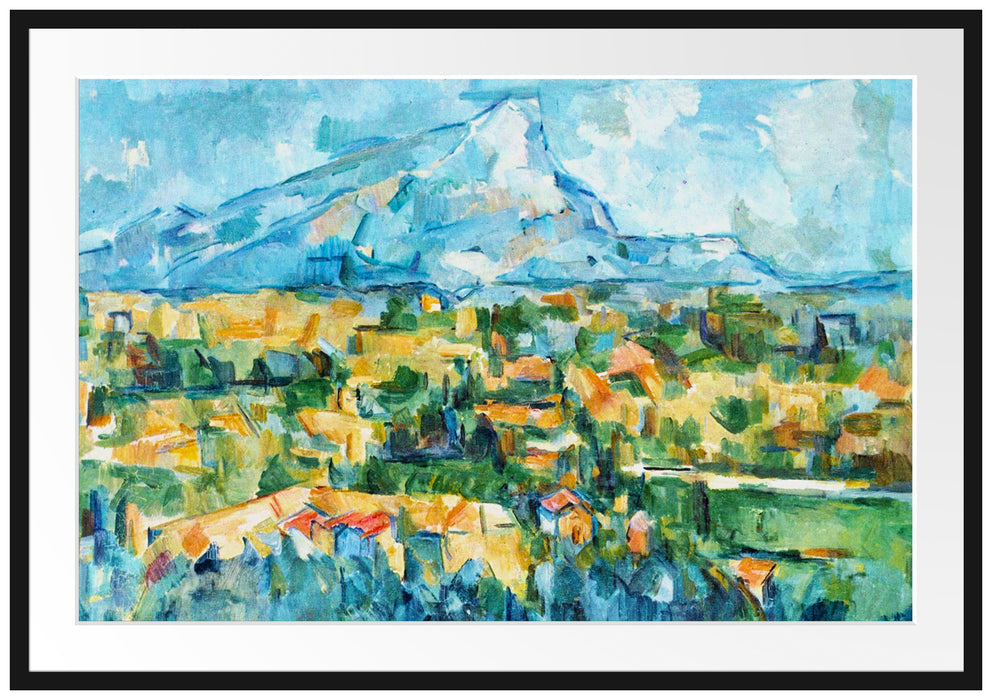 Paul Cézanne - Berg Sainte-Victoire  Passepartout Rechteckig 100