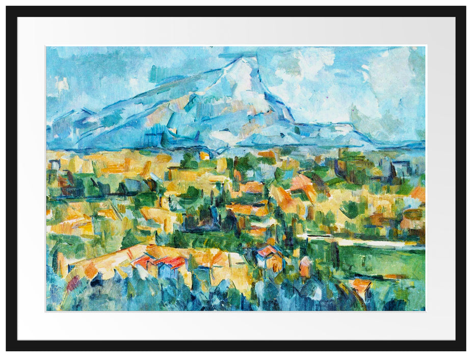 Paul Cézanne - Berg Sainte-Victoire  Passepartout Rechteckig 80