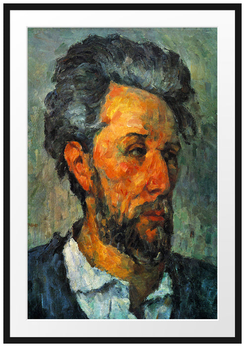 Paul Cézanne - Portrait of Victor Chocquet  Passepartout Rechteckig 100