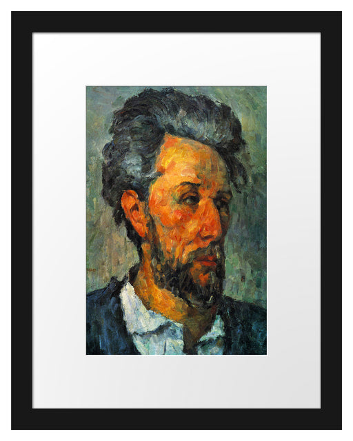 Paul Cézanne - Portrait of Victor Chocquet  Passepartout Rechteckig 30