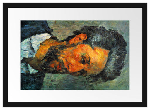 Paul Cézanne - Portrait of Victor Chocquet  Passepartout Rechteckig 40