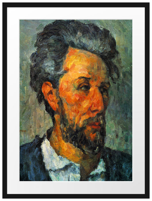 Paul Cézanne - Portrait of Victor Chocquet  Passepartout Rechteckig 80
