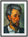 Paul Cézanne - Portrait of Victor Chocquet  Passepartout Rechteckig 80