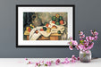 Paul Cézanne - Stillleben mit Vorhang Krug und Obstsc Passepartout Dateil Rechteckig