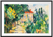 Paul Cézanne - Haus mit rotem Dach  Passepartout Rechteckig 100
