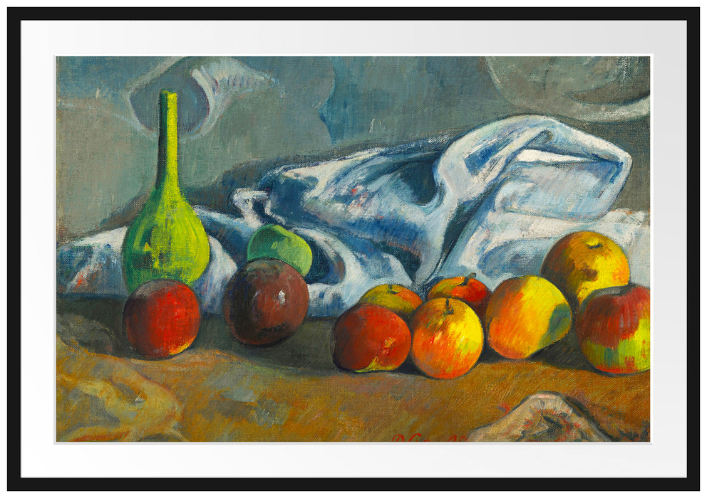 Paul Gauguin - Stillleben mit Äpfeln  Passepartout Rechteckig 100