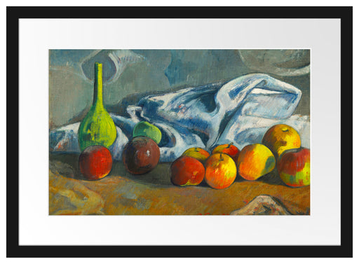 Paul Gauguin - Stillleben mit Äpfeln  Passepartout Rechteckig 40